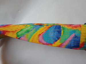 Rainbow Swirls Guitar Strap