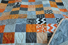 Load image into Gallery viewer, Modern Baby Quilt - Baby, Toddler, Stroller - Neutral Patchwork - Made to Order